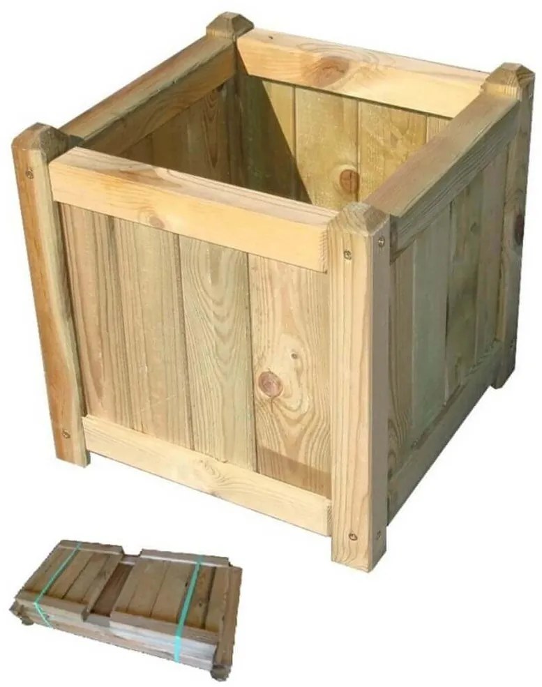 fioriera da giardino in legno di pino impregnato in autoclave