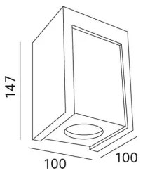Luce Spot da soffitto LINDO 1xGU10/25W/230V