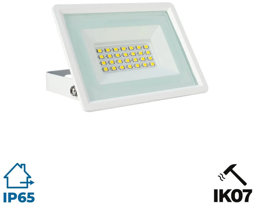 Faro LED 30W IK7 IP65 Bianco Colore Bianco Caldo 3.000K