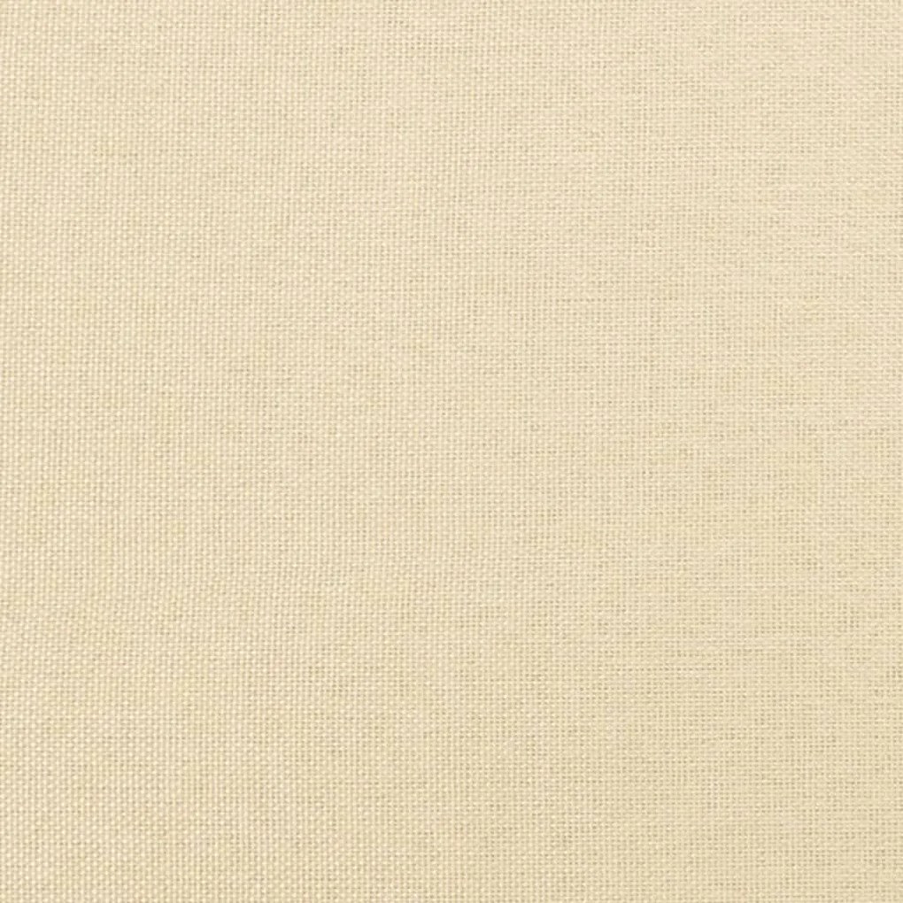 Poggiapiedi crema 45x29,5x35 cm in tessuto e similpelle