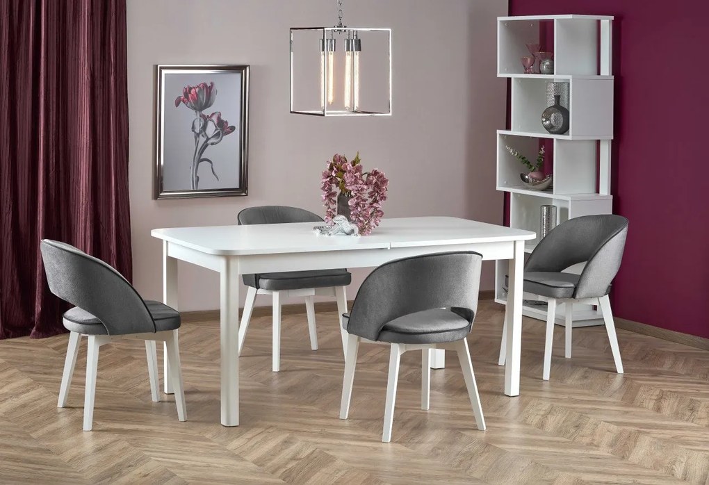 Tavolo Florian allungabile in bianco - L160-228 cm