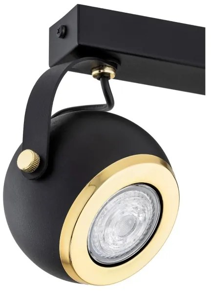 Argon 7039 - Luce Spot KOS PLUS 2xGU10/5W/230V nero/oro