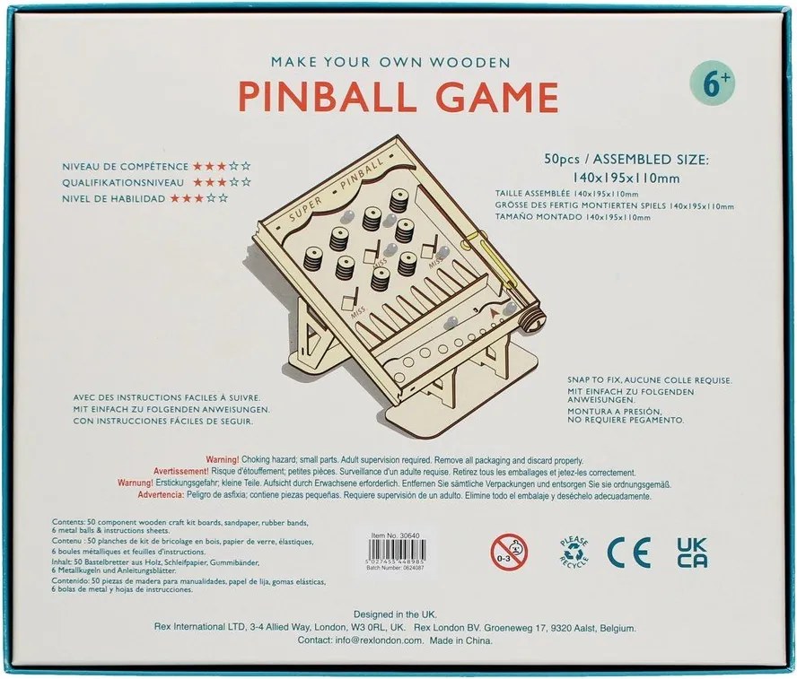 Giocattolo creativo DIY Pinball – Rex London