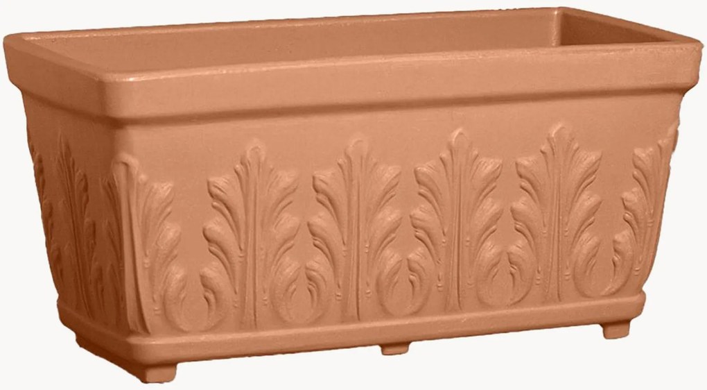 Portavaso da esterno Cassetta Fogliata, alt. 30 cm
