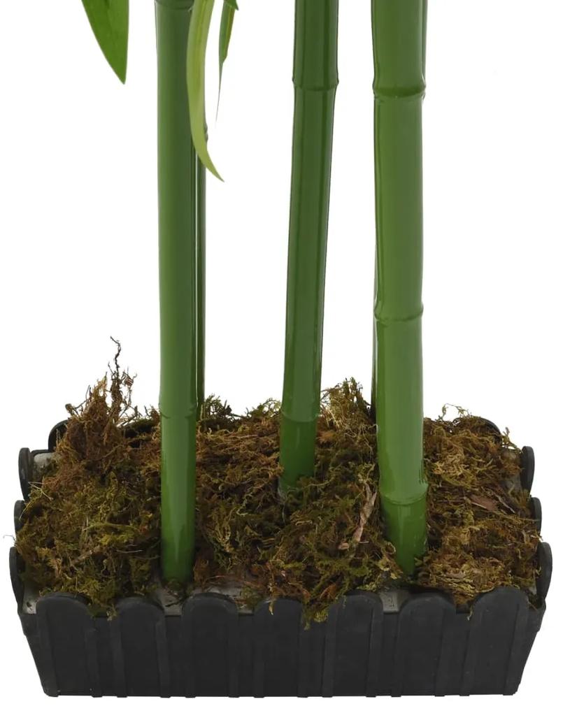 Albero Bambù Artificiale 240 Foglie 80 cm Verde