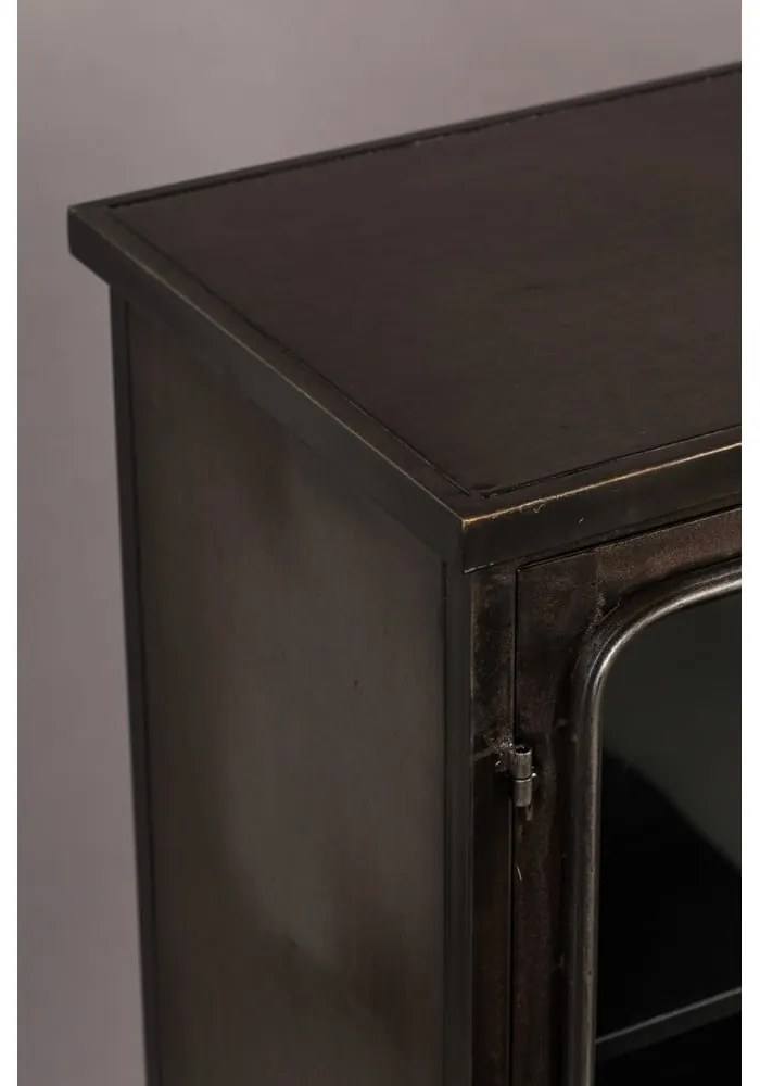 Vetrina nera in metallo 60x100x35 cm Denza – Dutchbone