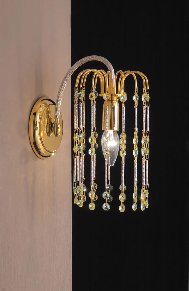 Applique 1 luce  411/A1  Royal Crystal  Arredoluce Oro 24 kt