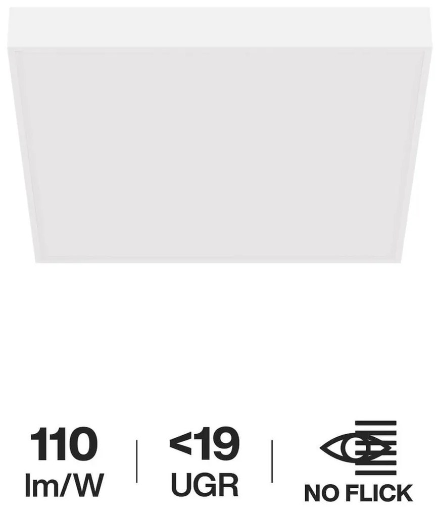 Plafoniera LED 60x60 40W IP40 110lm/W No Flickering UGR19 Anti Abbagliamento