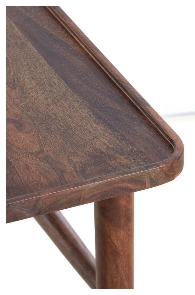 Consolle in acacia massiccia marrone 30x140 cm Qiano - Light &amp; Living