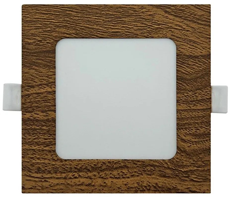 Lampada LED da incasso SQUARE LED/6W/230V 4200K 11,8x11,8 cm marrone