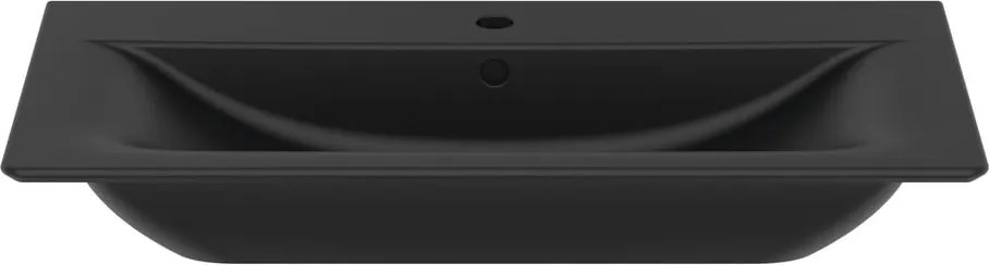 Lavabo nero opaco in ceramica 84x46 cm Silk Black - Ideal Standard