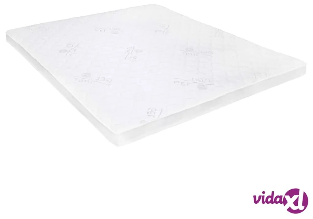 vidaXL Coprimaterasso 140x200 cm in Schiuma di Gel 7 cm