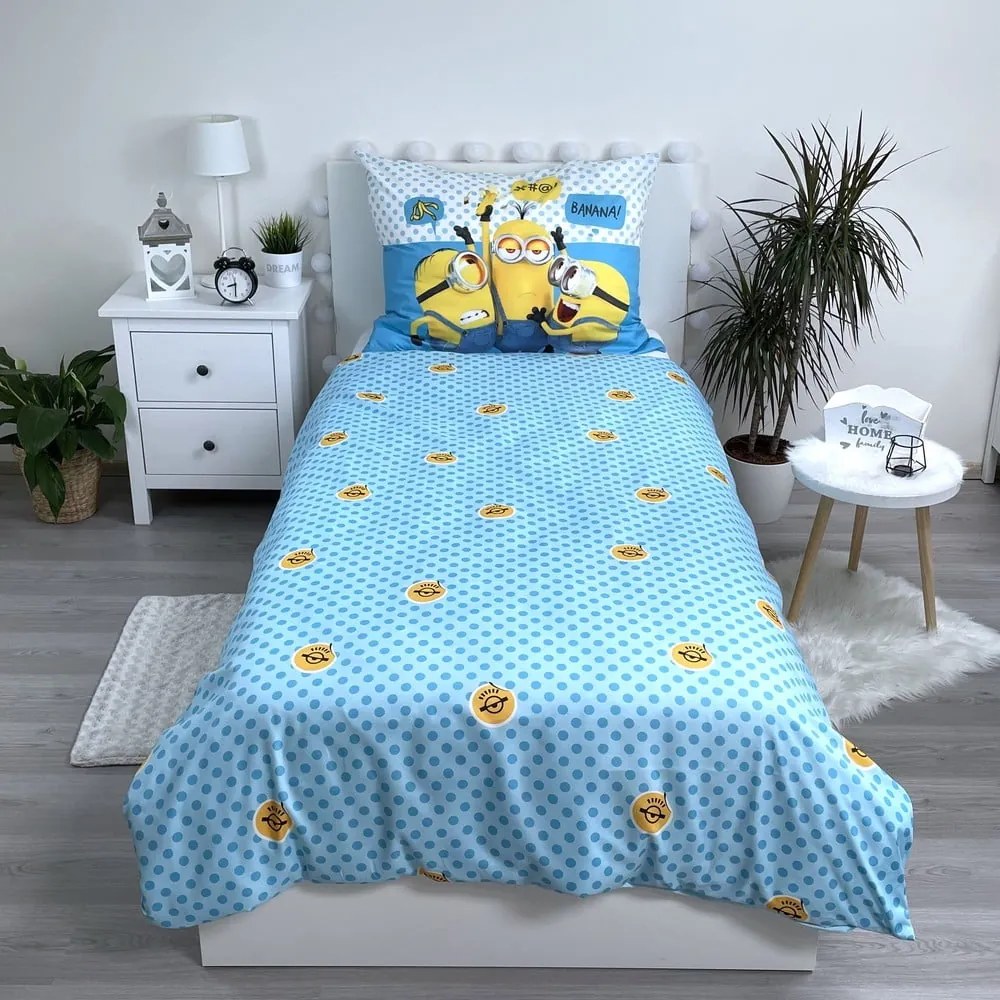 Biancheria da letto singola per bambini in microfibra 140x200 cm Minions 2 - Jerry Fabrics