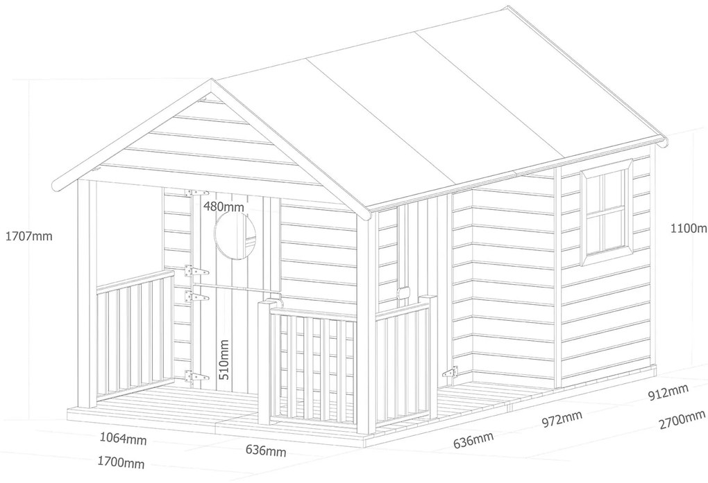 SKY - casetta in legno per bambini