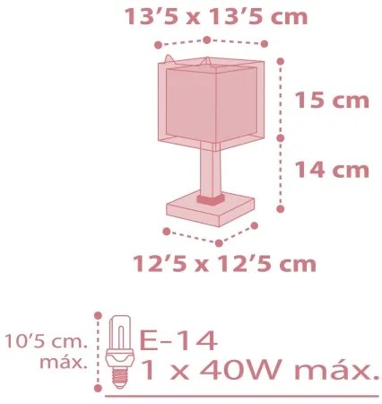 Dalber 64581 - Lampada per bambini LITTLE FOX 1xE14/40W/230V