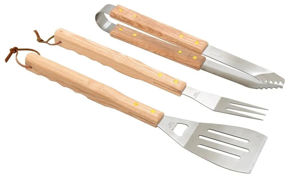 Set di 3 utensili per grigliare Wood - Cattara