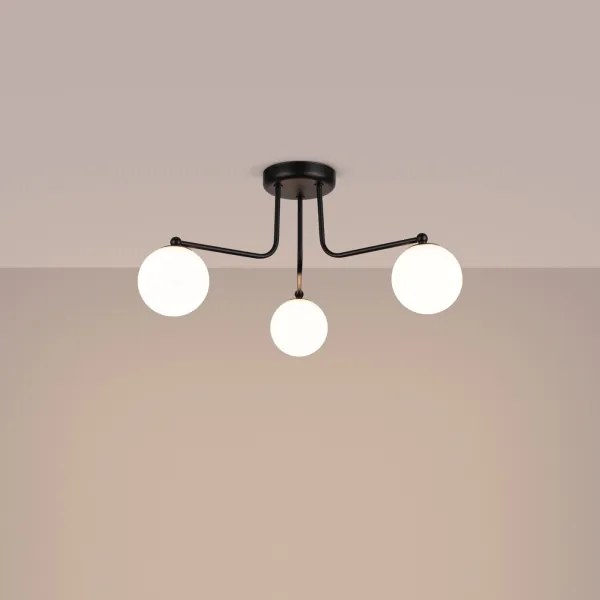 Sollux SL.1662 - Lampadario a sospensione con supporto rigido ASTRAL 3xG9/8W/230V nero