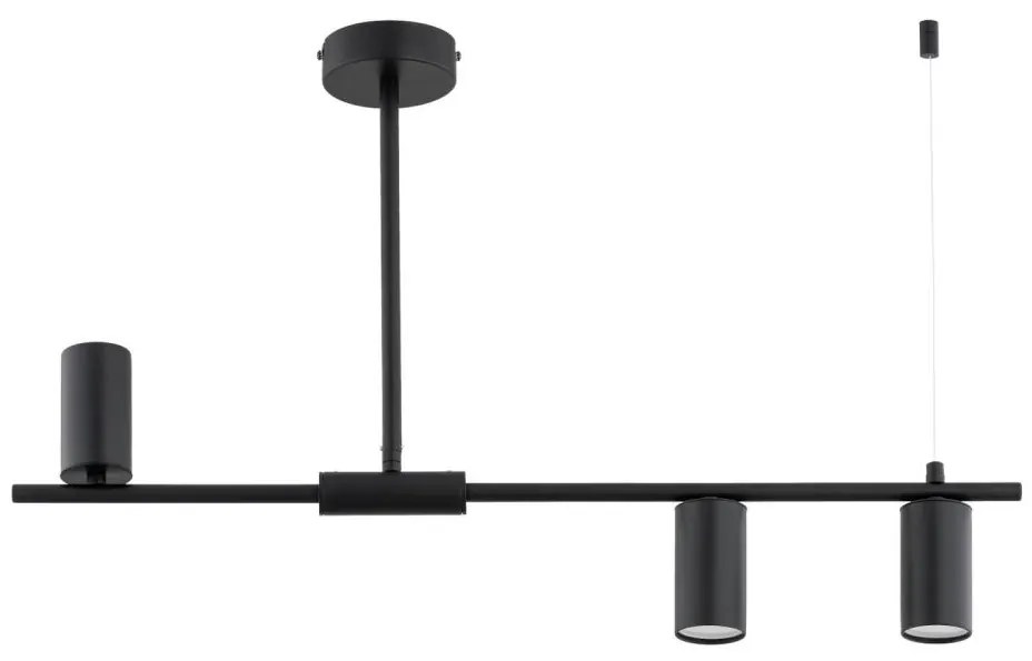 Lampadario a stelo URANOS 3xGU10/10W/230V nero