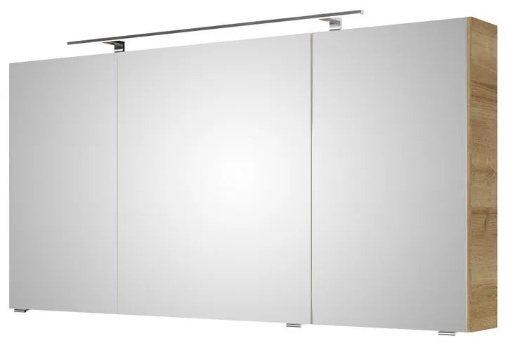 Pensile con luce Cassca PELIPAL riviera rovere replica trasversale L 140 x H 70 x P 15 cm