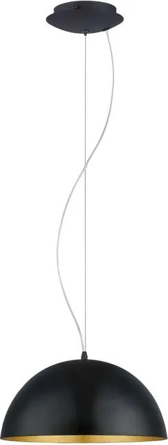 Lampadario Glamour Gaetano nero E27 Max 60W ø38cm EGLO