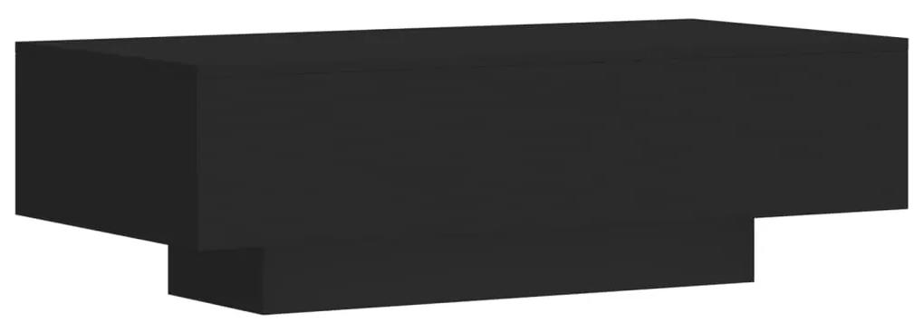 Tavolino da salotto nero 100x49,5x31 cm in legno multistrato