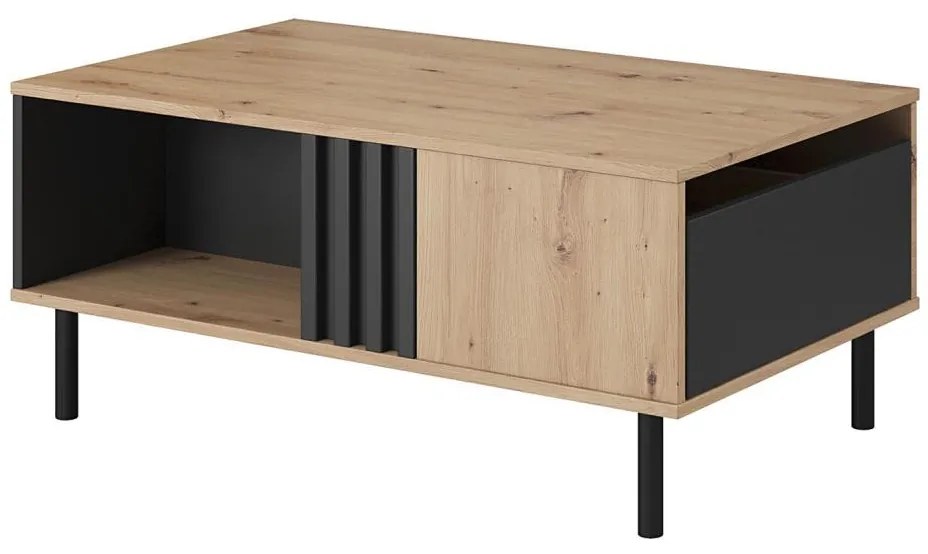 Tavolino da caffè BADIA rovere/antracite