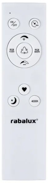 Rabalux 2290 - Plafoniera dimmerabile LED RGB RASMUS LED/22W/230V + telecomando