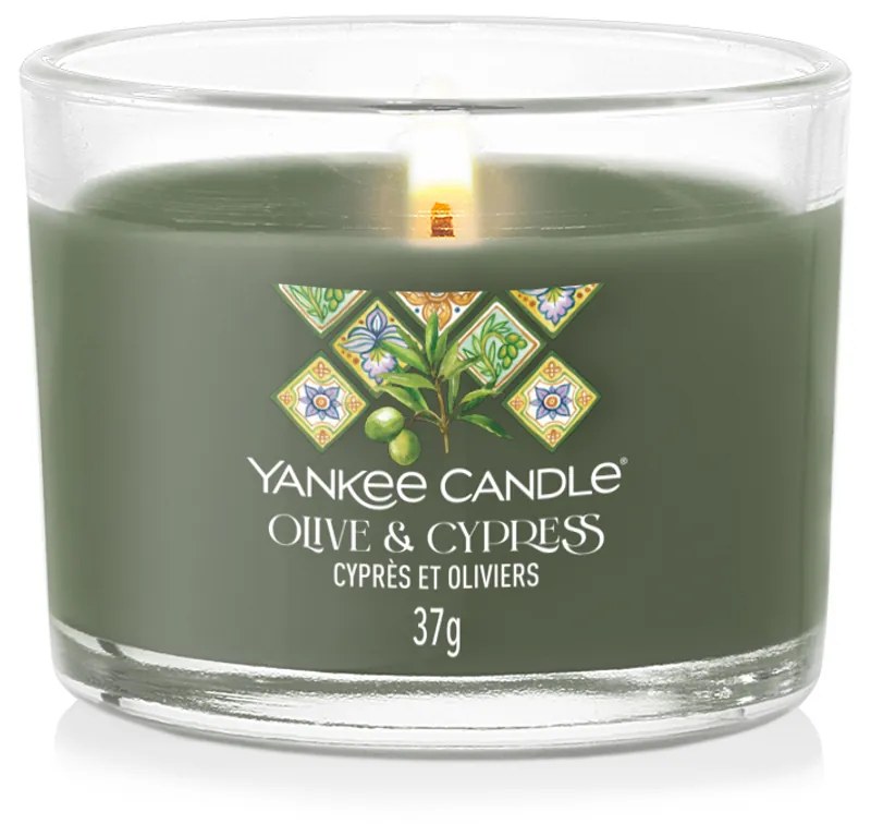 Candela votiva Olive e Cypress Yankee Candle