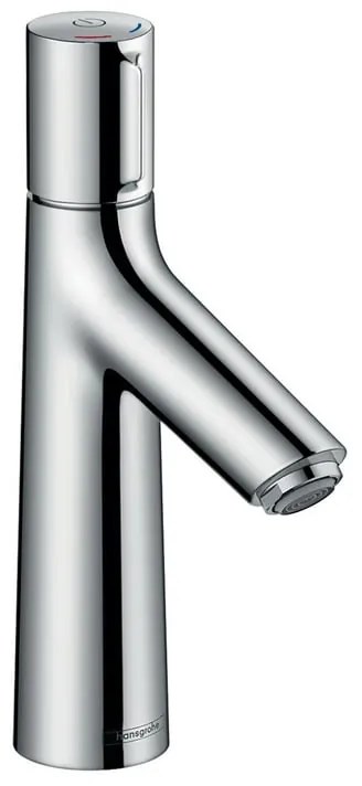 Rubinetto per lavabo a canna media getto laminare cristallino Talis Select S100 cromato lucido HANSGROHE H 22 cm