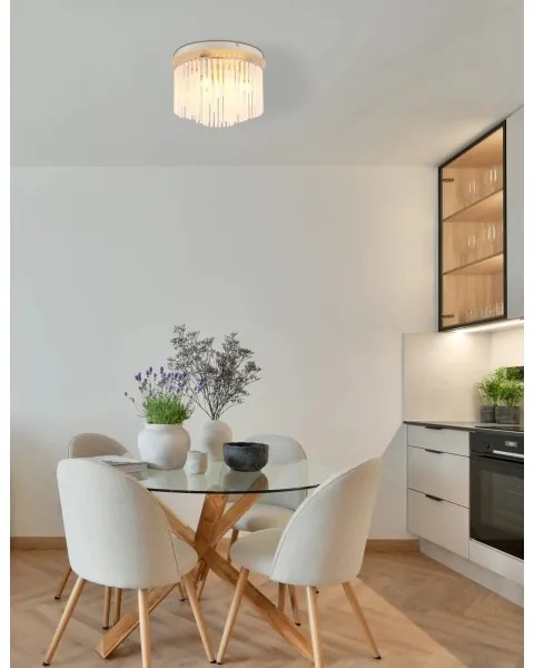 Globo 15698DB - Plafoniera GORLEY 5xE14/40W/230V Ø 32 cm