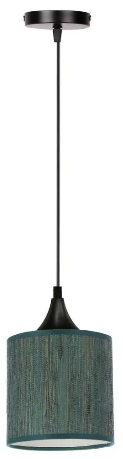 Lampadario a sospensione con filo PATTI 1xE27/60W/230V diametro 15 cm verde