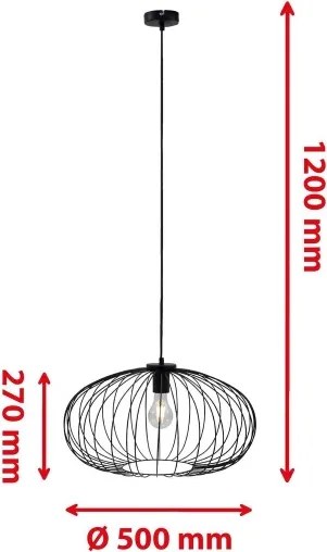 Briloner 4023-015 - Lampadario a sospensione con filo KAGO 1xE27/60W/230V