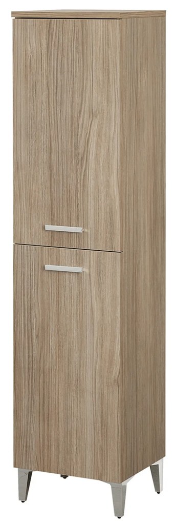 Colonna Portasciugamani a Terra 154 Cm Due Ante Feridras "Greta" Rovere Tropea