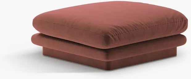 Pouf Torino in velluto - L80 cm