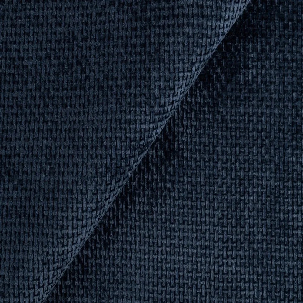 Poltrona blu scuro con rivestimento in ciniglia Freya – Ropez