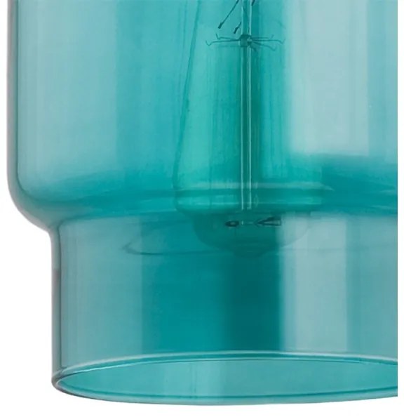 Argon 3271 - Lampadario su corda NEWA 1xE27/15W/230V turchese