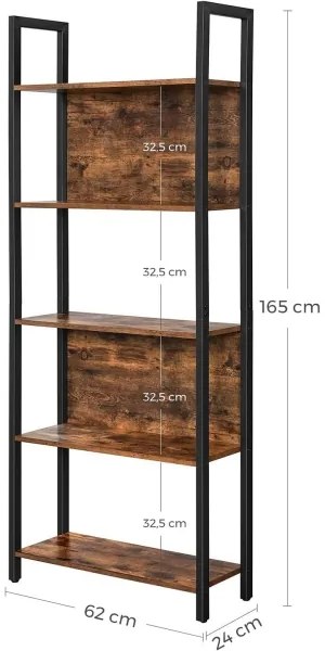 Libreria NAVARO marrone/nero