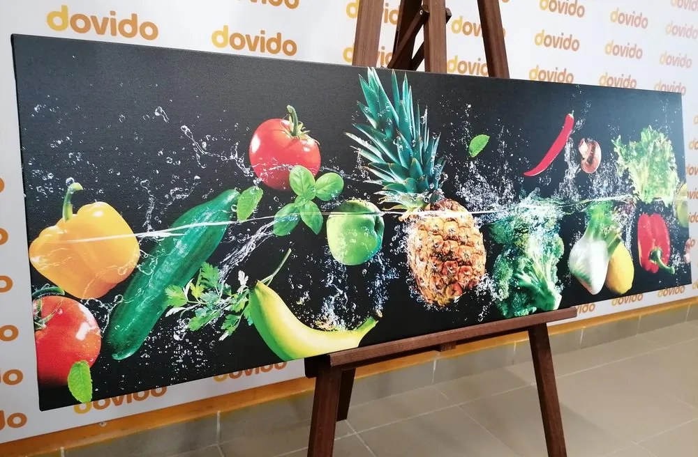 Quadro su tela – Frutta e verdura biologica