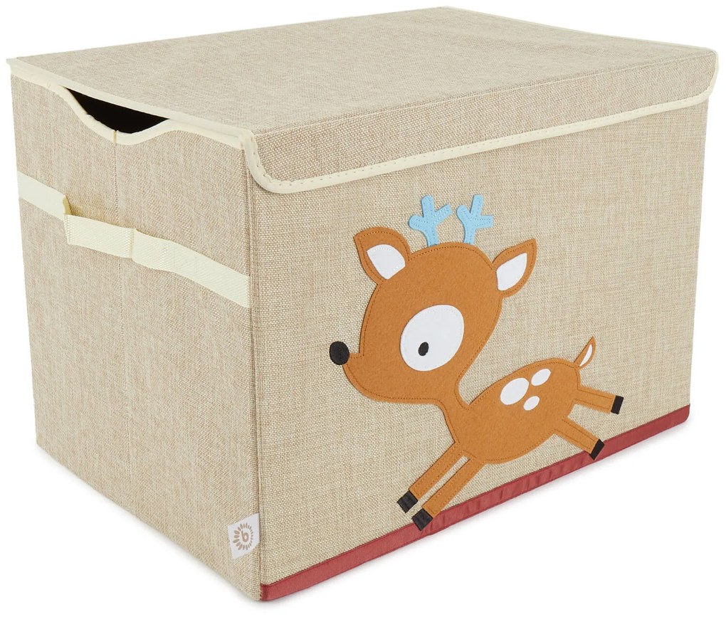 Bieco - Scatola portaoggetti con coperchio - cerbiatto