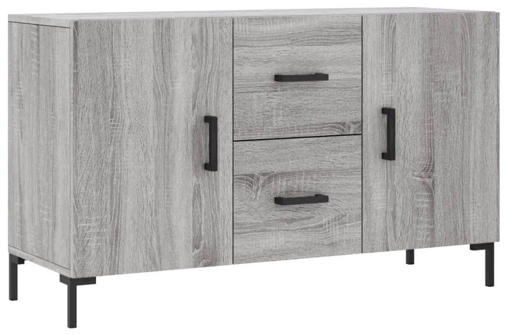 Credenza grigio sonoma 100x36x60 cm in legno multistrato