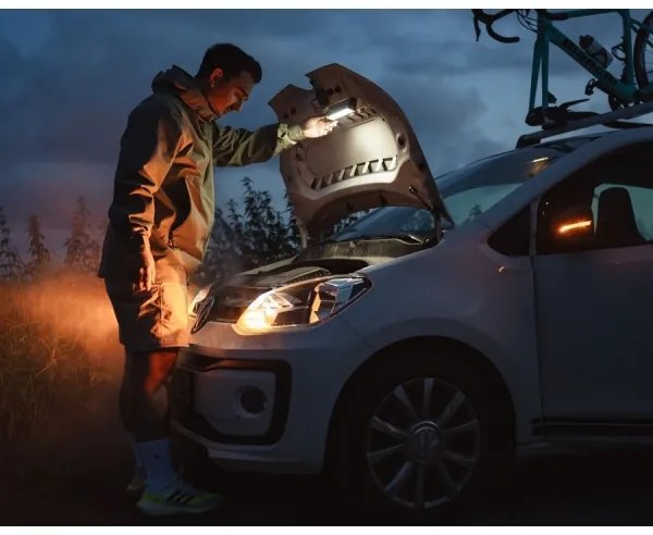 Ledlenser AF2R - Torcia da lavoro ricaricabile a LED dimmerabile, protezione IP54, 1000 lm, autonomia 50 h