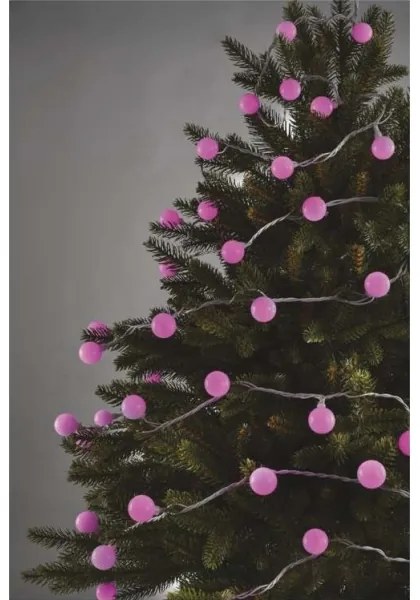 Catena LED da esterno natalizia 40xLED/9m IP44 rosa