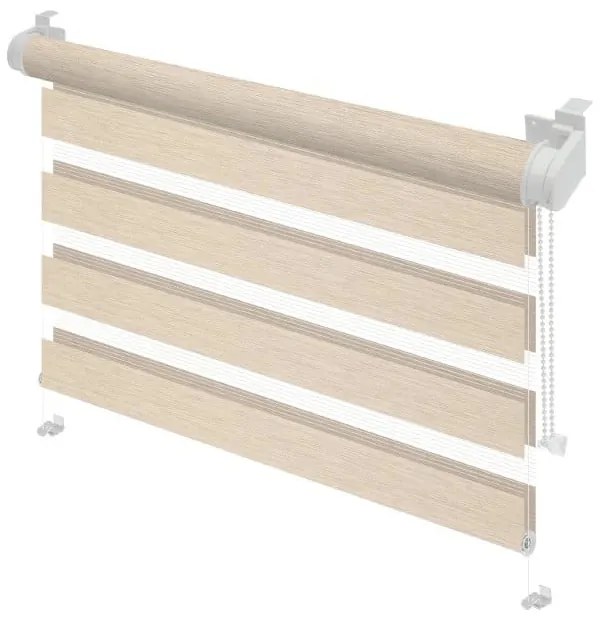 Tenda a pacchetto giorno/notte color crema 42,5x150 cm Zebra Silvalin – Gardinia