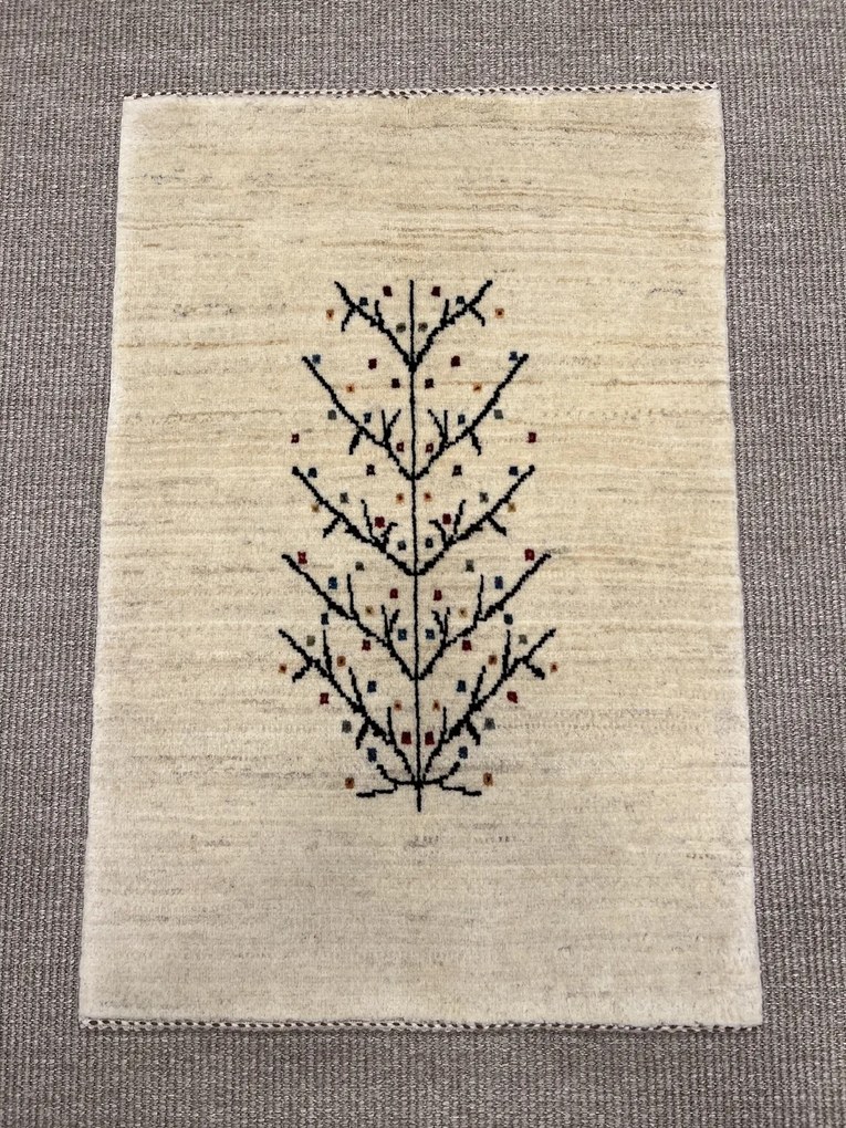 Loribaft Tappeto 60x90 Beige (Iran) Annodato A Mano
