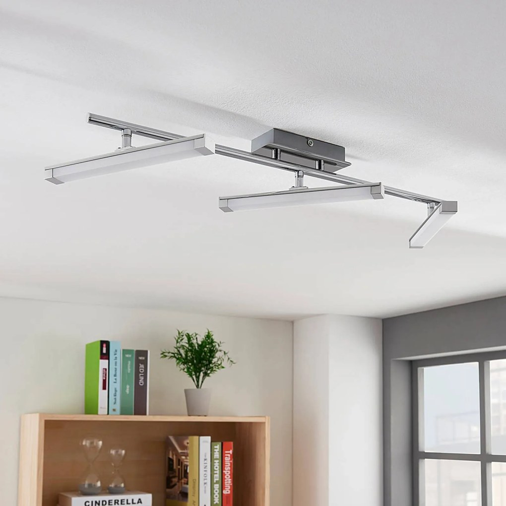 Lindby Plafoniera LED Pilou dimmerabile con interruttore