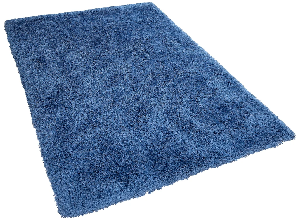 Tappeto shaggy rotondo blu ⌀ 140 cm CIDE 