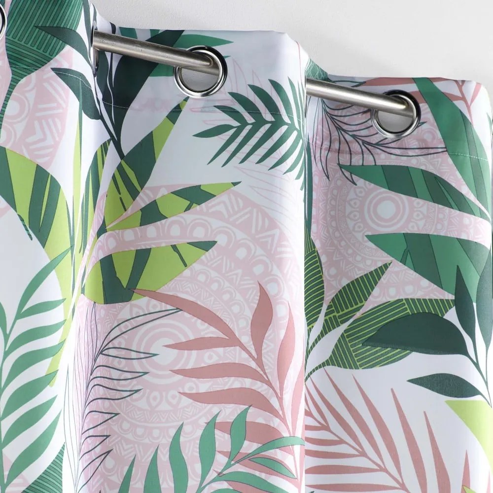 Tenda verde e rosa 140x260 cm Assana – douceur d'intérieur