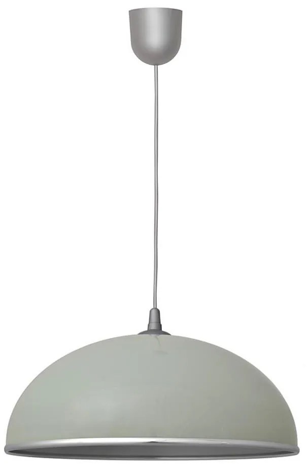 Lampadario su filo CIRCLE 1xE27/15W/230V grigio