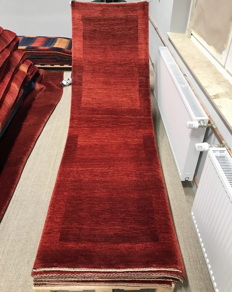 Loribaft Tappeto persiano 80 x 280 Rosso (Iran) Annodato A Mano