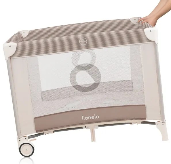 Lionelo - Parcogiochi BONNIE Beige Sabbia